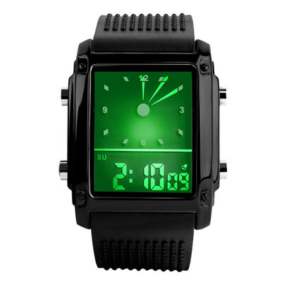 Bunte kundenspezifische EL-Rücklicht-Handuhr analoge Uhr LCD